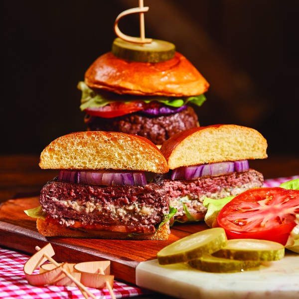 Blue CheeseStuffed Burgers